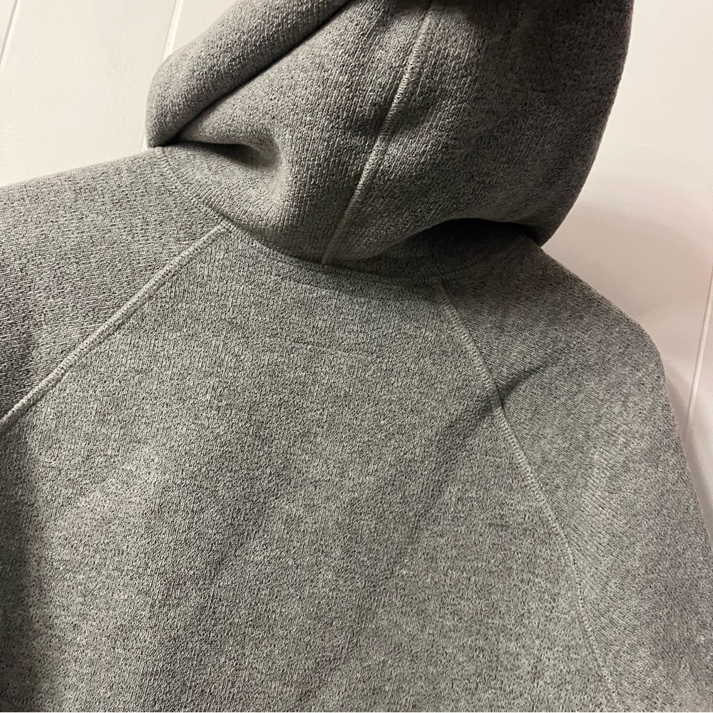 Duckworth Powder Hoodie Grey Rambouillet Merino Fleece Wool Made in USA $175 USD - Picture 12 of 15